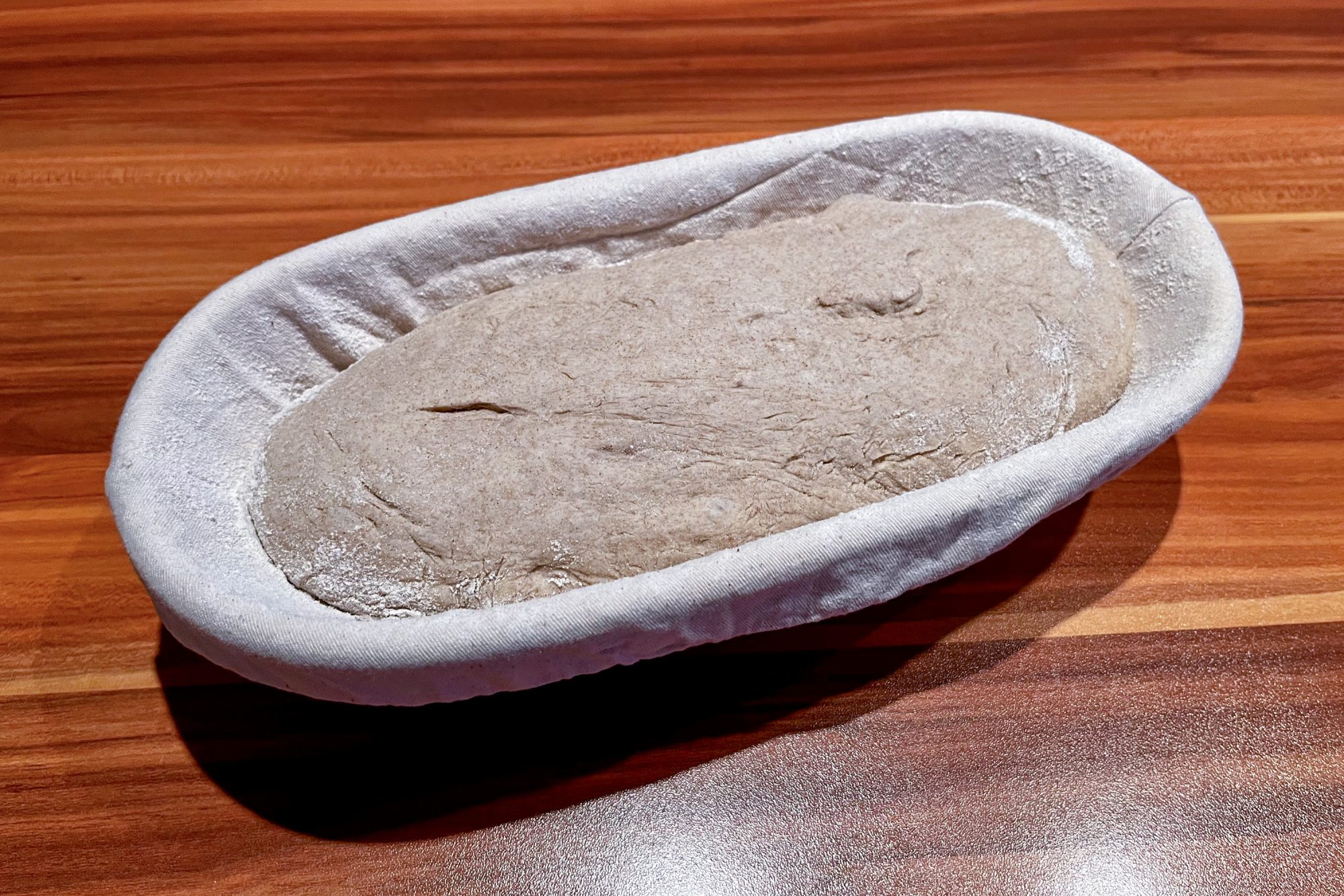 Teigling in Gärkorb