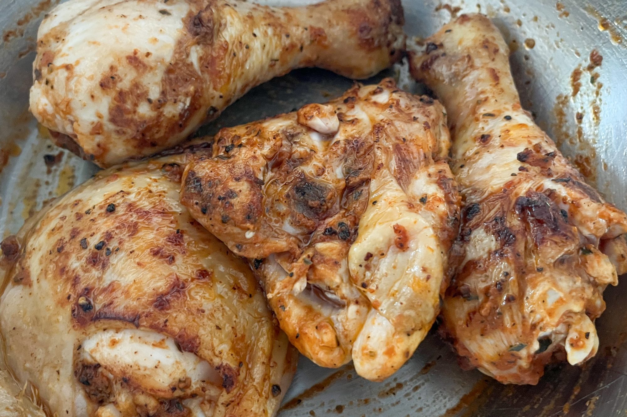 Karibisches Hühnchen mit Kichererbsen-Reis